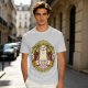 Otter with Straw Hat Graphic Tee Design