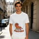Olive T-shirt with Relaxed Cartoon Chili Pepper Wearing Sunglasses and Peppers Text