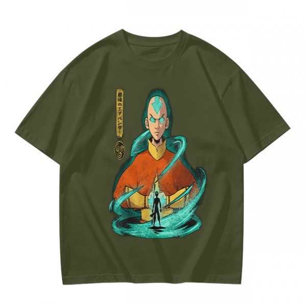 Avatar Aang Airbender Graphic Tee for Anime Fans