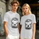 Olive T-shirt with Ghost and Occult Graphic Print