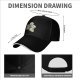 Black Baseball Cap With Live Laugh Love Skull Graphic