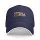 Black baseball cap with 'I Hate Fall' retro graphic print