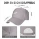 Black Baseball Cap With Cute Running T-Rex Dinosaur Graphic