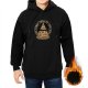 Black Hoodie With The Secret Order Of The Pizza Illuminati Print