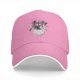 Black baseball cap with Trash Club graphic featuring cartoon mouse in trash can
