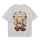 Olive T-Shirt With Cat Sushi Chef Juggling Sushi Print