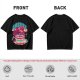 Olive T-shirt with Cherry Surf Cupcake Beach Graphic Print