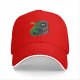 Black Baseball Cap with T-Rex Playing Asteroids Arcade Game Over Print