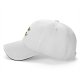 Black baseball cap with cartoon fitness avocado illustrations