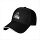 Black Baseball Cap With 'King Club' Cartoon Character Print