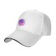 Black Baseball Cap With Colorful Bubble Cat Graphic Print