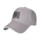 Black baseball cap with iconic Unknown Pleasures graphic print