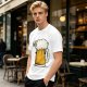 Olive Green T-Shirt With Funny Sheep Beer Mug Graphic
