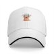 Black baseball cap with 'I MAY BE STUPID' and cute pug graphic