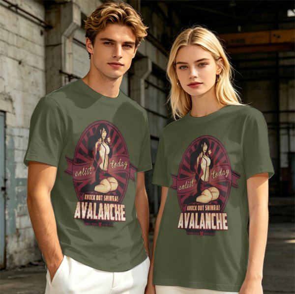 Avalanche Enlist Today Knock Out Shinra Graphic T-Shirt