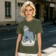 Olive T-Shirt with Sleeping Koala Nap Graphic