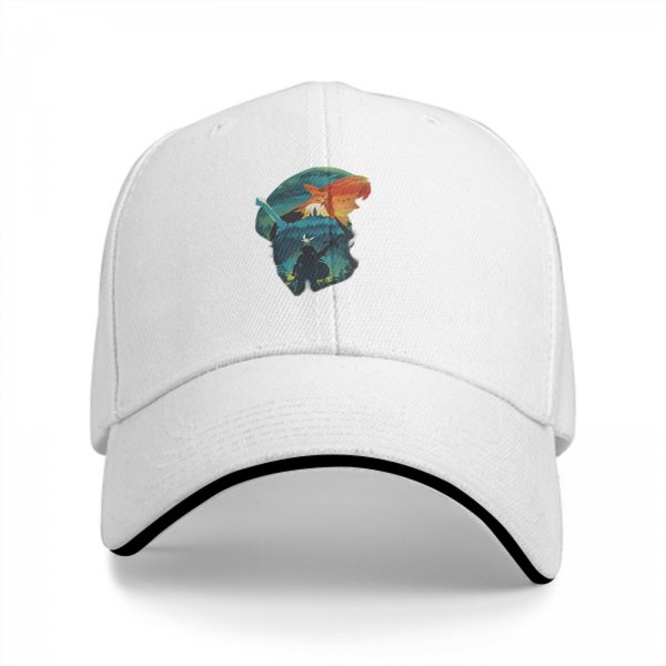 Black Baseball Cap With Fantasy Warrior Art Print