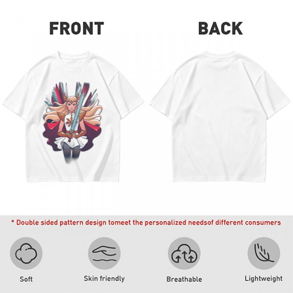 Olive T-Shirt Featuring Fantasy Warrior Princess With Sword Art