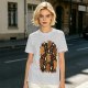 Olive T-Shirt With Cute Gingerbread Animal Christmas Print