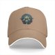 Black baseball cap with mystical occult graphic print