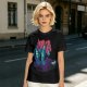 Olive T-Shirt With Vibrant Fantasy Creature Graphic Print