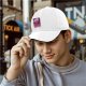 Black Baseball Cap With Pink Hjönk Tarot Style Duck Print