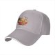 Black Baseball Cap With Cute Ramen Bowl Graphic Design