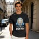 Olive green t-shirt with Appa graphic and 'yip yip travel' text