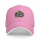 Black baseball cap with raccoons in trash graphic design