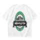 Olive t-shirt with 'Brewvolution' beer evolution graphic design