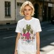 Olive Graphic T-Shirt With Evil Vegetable Characters Design