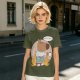 Olive T-Shirt Featuring the 'This Is Fine' Dog Meme Art