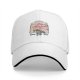 Black baseball cap with cute rabbit in kimono cherry blossom print