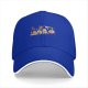 Black Baseball Cap With Whimsical Eyed Monster Creature Artwork