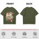 Olive T-Shirt With Octopus Chef In Ramen Bowl Graphic