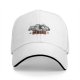 Black Baseball Cap with Cartoon Characters and CLUB Print