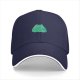 Black Baseball Cap With Cute Green Frog Graphic