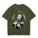 Olive T-Shirt With Esc Key Trying To Escape Graphic Print
