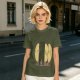 Olive T-Shirt With Funny Taco Characters Around A Campfire