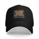 Black baseball cap with 'Too Young To Retire Too Old For TikTok' print