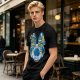 Chrono Trigger Characters and Pod Graphic Olive T-Shirt