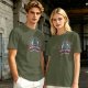 Olive T-Shirt With Make The World Great Again Space Graphic Print