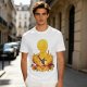 One Piece Sanji Fire Kick Graphic Olive T-Shirt