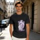 Olive t-shirt with a cute unicorn holding an axe and the text I will cut you into pieces