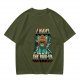 I Have The Paw-er Lion Graphic Olive T-Shirt