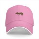 Black baseball cap with vintage animal graphic print