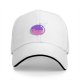Black Baseball Cap With Colorful Bubble Cat Graphic Print