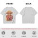 Olive T-Shirt With Monkey In Straw Hat Pirate Print