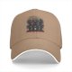 Black Baseball Cap With Ugly Christmas Style Fantasy Character Print