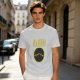 Olive T-Shirt with Marvin Text and Simple Face Graphic